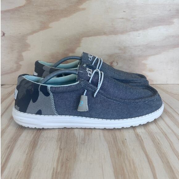 HeyDude - Wally Funk Camo - Sneakers - Gray - Men's - 12 - 110417010 - Picture 1 of 9